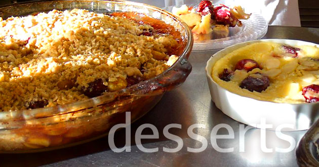 Dessert recipes using local & organic ingredients